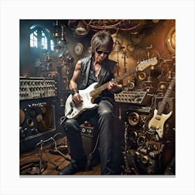 Jeff Beck Studio Steampunk Canvas Print