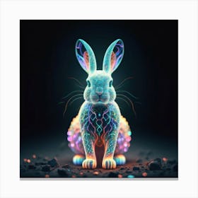 Rabbit In The Dark Canvas Print