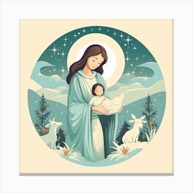 Jesus And Baby Canvas Print