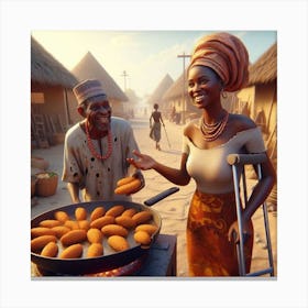 Nigerian Food Canvas Print