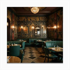 Edwardian Dining Room Canvas Print