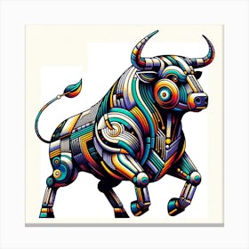 Bull Zodiac Canvas Print