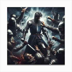 A knight Canvas Print