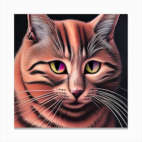 Pretty Pink Cat 1 Canvas Print