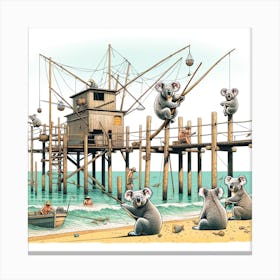 Koalas Pescara "The Trabucco" Canvas Print