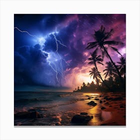 Tropical Storm Canvas Print