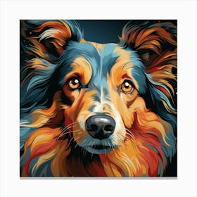 Portrait Of A Dog 11 Canvas Print