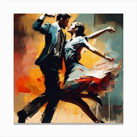 Tango Dancers Canvas Print