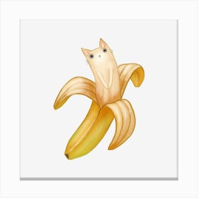 Banana Cat Canvas Print