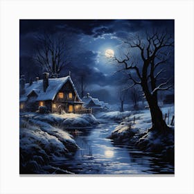 Winter's Night Canvas Print