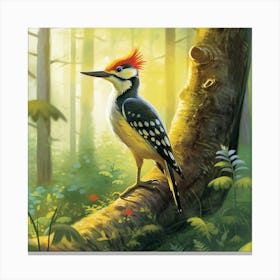 Woodpecker Canvas Print