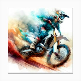 Motocross Rider 1 Canvas Print