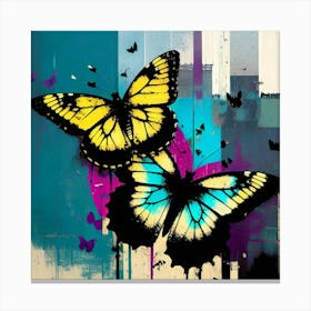 Butterflies In The Sky 47 Canvas Print