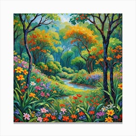 Forest In Bloom Canvas Print