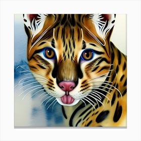 Wildcat Portrait Canvas Print