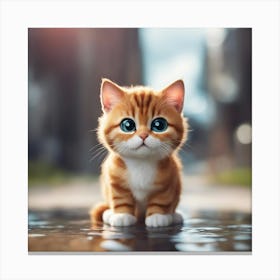 Cute Kitten 10 Canvas Print