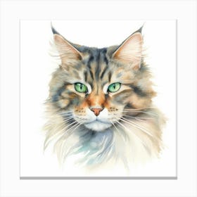 Sam Sawet Cat Portrait 2 Canvas Print