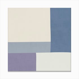 Minimalist Abstract Geometries - Blue 04 Canvas Print