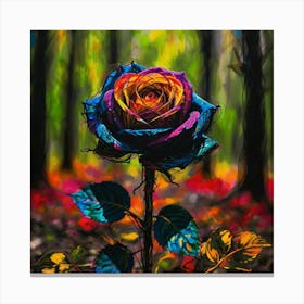 Rose In The Forest Canvas Print