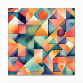 Abstract Geometric Pattern 64 Canvas Print