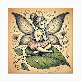 Tattoo Fairy 4 Canvas Print