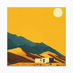 House In The Desert Canvas Print