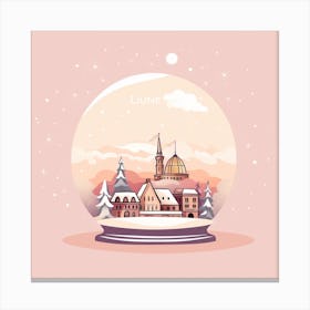 Lucerne Switzerland Snowglobe Canvas Print