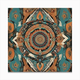 Tribal Enigma Boho Art Style Art Print Canvas Print