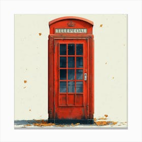 London Telephone Box Canvas Print