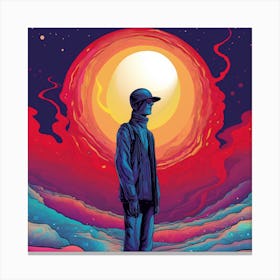 Man In Front Of The Sun Canvas Print