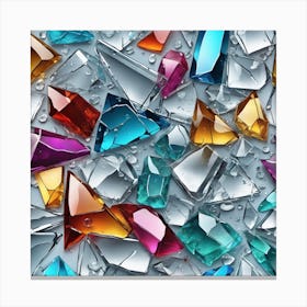Colorful Diamonds Canvas Print