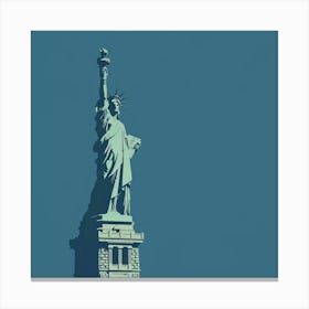 A Statue Of Liberty In New York Minimal Illustra 1719922963 1 Canvas Print