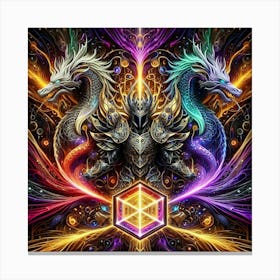 Dragons Of The Aether Canvas Print