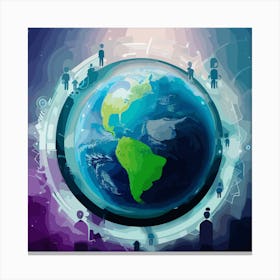 World Community Canvas Print