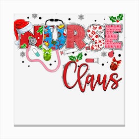 Santa Icu Elf Er Nurse Claus Squad Hat Christmas Canvas Print