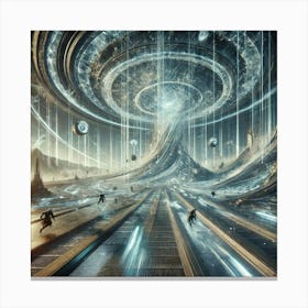 Temporal Distortion Field Converted Canvas Print