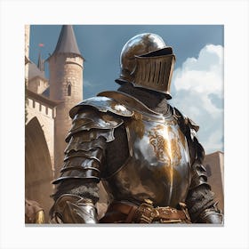 Knight In Armor Canvas Print