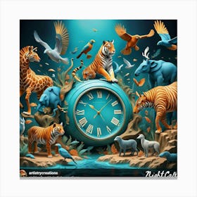 Zoo Animals Canvas Print