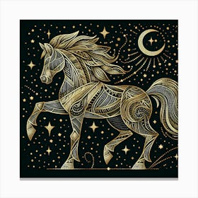 Golden Horse 6 Canvas Print