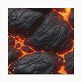 Lava texture 3 Canvas Print