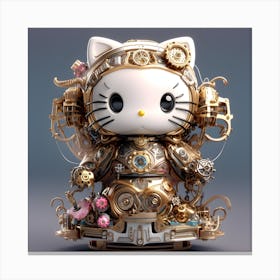 Hello Kitty Steampunk 10 Canvas Print