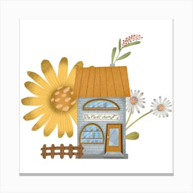 Flower Shop illustration Canvas Print