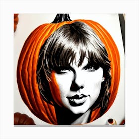 Taylor Swift Pumpkin 1 Canvas Print