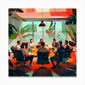 Meeting Room Canvas Print