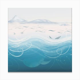 Arctic Ocean Animal Art Print Leinwandbild