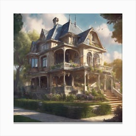 Victorian House Canvas Print