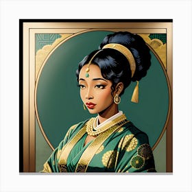 Asian Woman Canvas Print