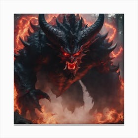 Demon In The Forest Canvas Print