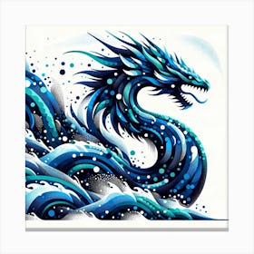 Blue Dragon Canvas Print