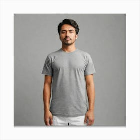 Grey Tee Canvas Print